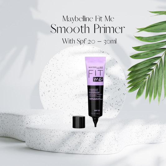 Maybelline Fit Me Luminous + Smooth Primer – Hydrating Liquid Face Primer With Spf 20 – 30ml
