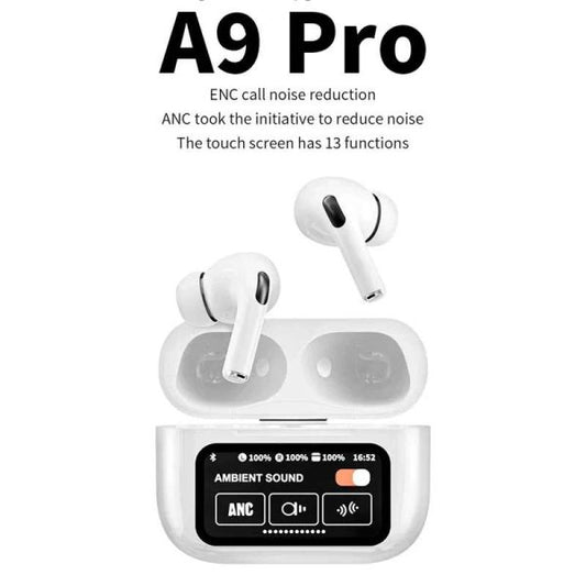 A9 pro Touch Screen Display ANC Wireless Earbuds